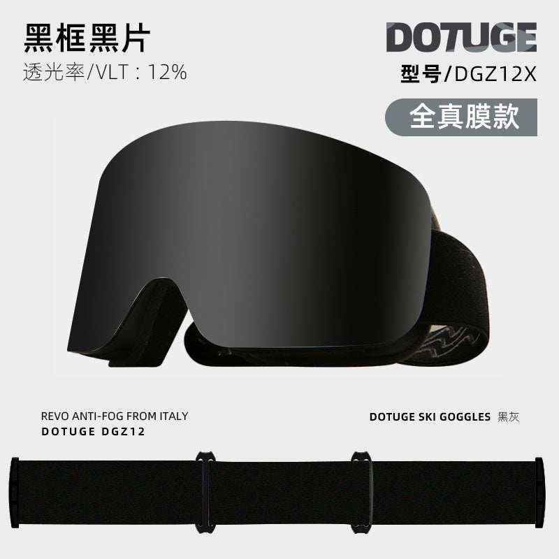 Dual-Layer Anti-Fog Ski Goggles for Men and Women