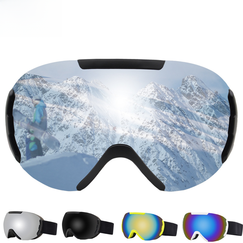Dual-Layer Anti-Fog Ski Goggles for Men and Women