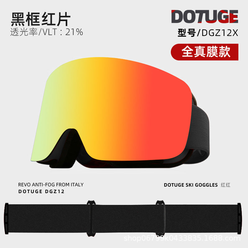 Dual-Layer Anti-Fog Ski Goggles for Men and Women