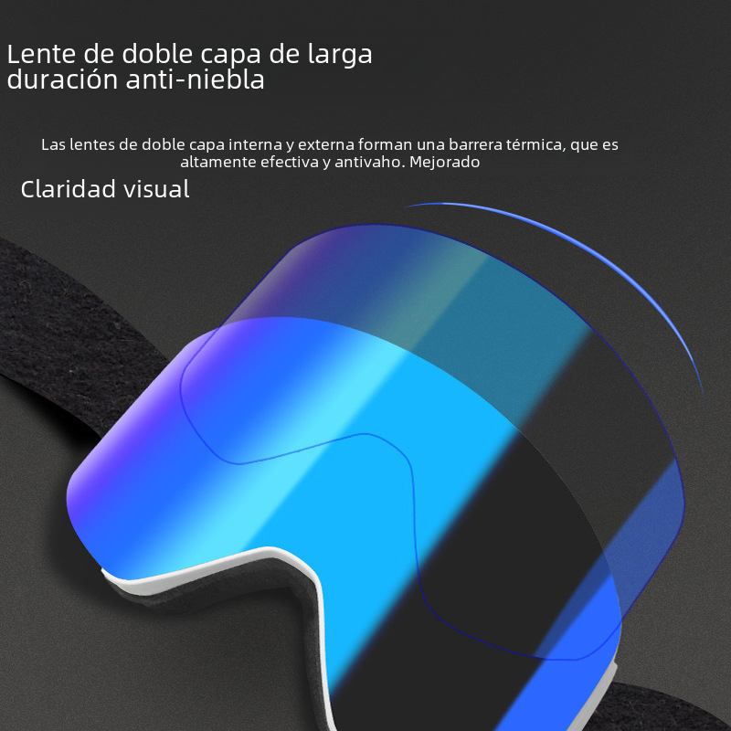 Dual-Layer Anti-Fog Ski Goggles for Men and Women