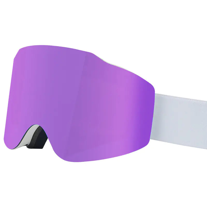 Magnetic Dual-Layer Anti-Fog Ski Goggles for Sports