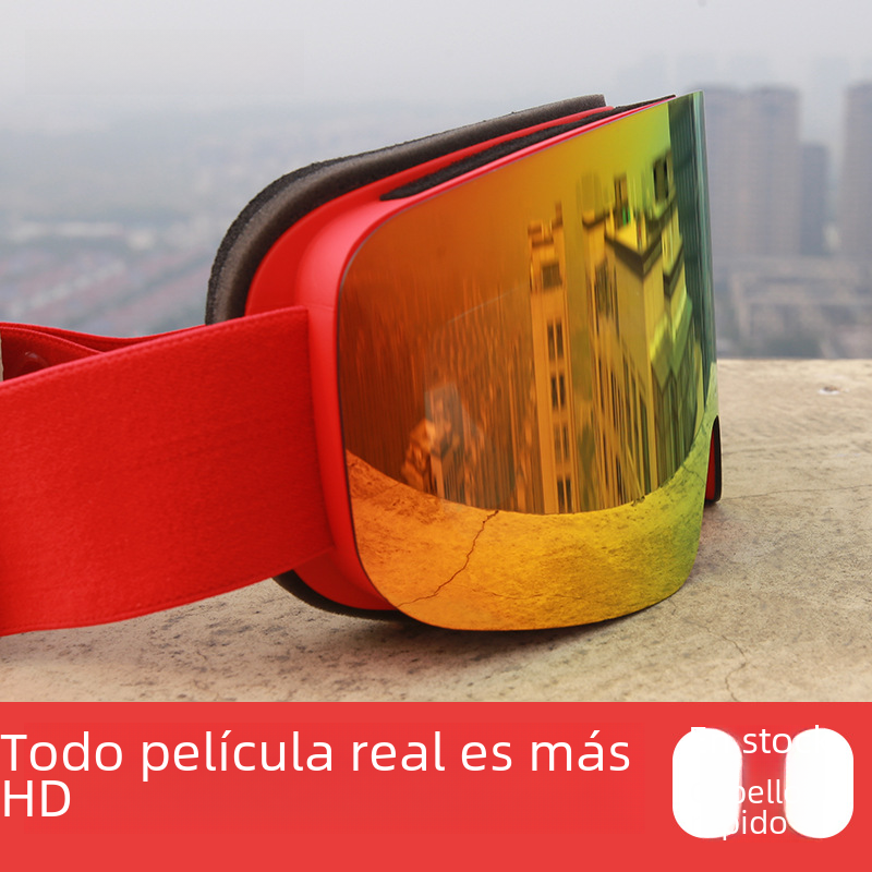 Dual-Layer Anti-Fog Ski Goggles for Men and Women
